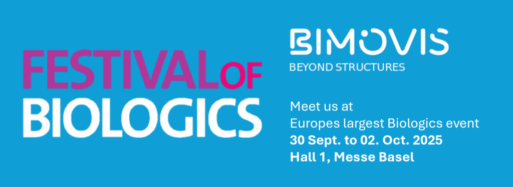 Meet us at the Festival of Biologics, 30 Sept. to 02 Oct. in Basel